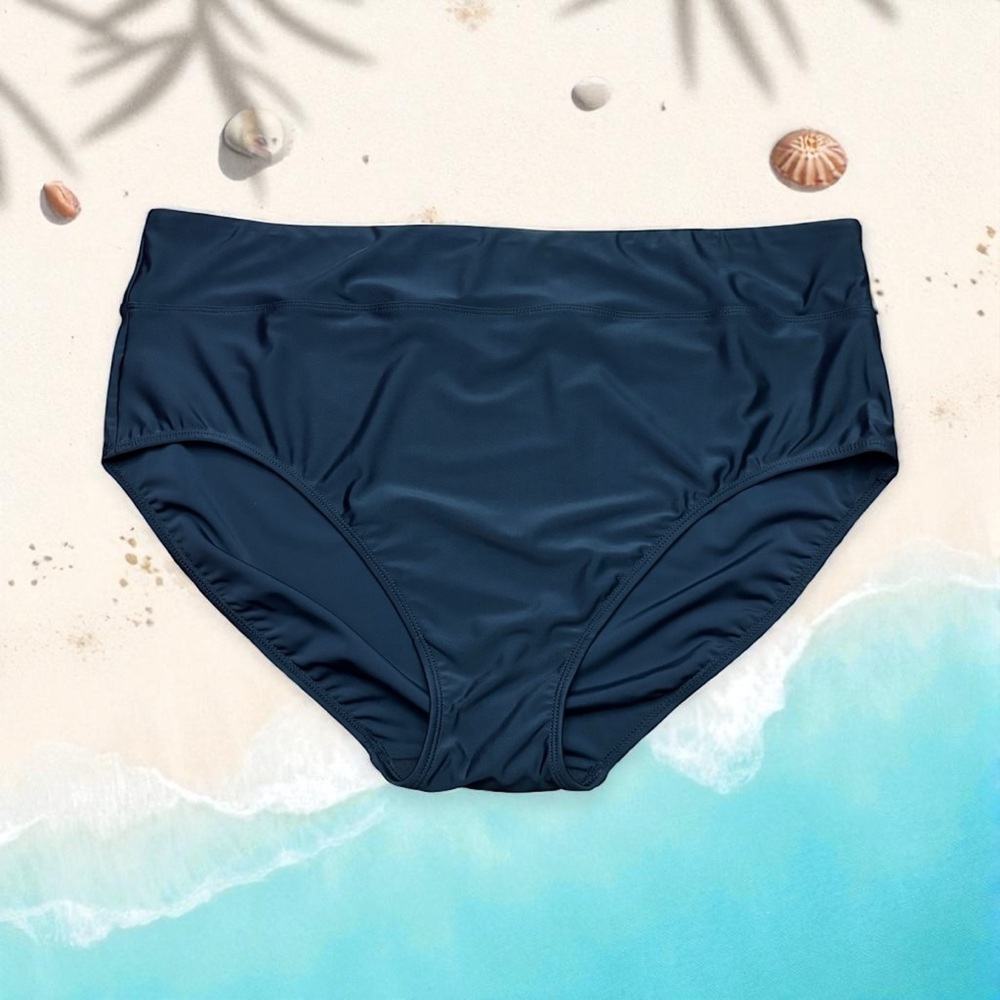 NWOT, Claire France, Classic Swim Brief, Size 3X,
Black